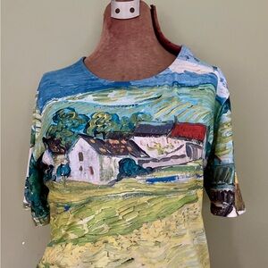Van Gough Museum stretch T shirt women’s large